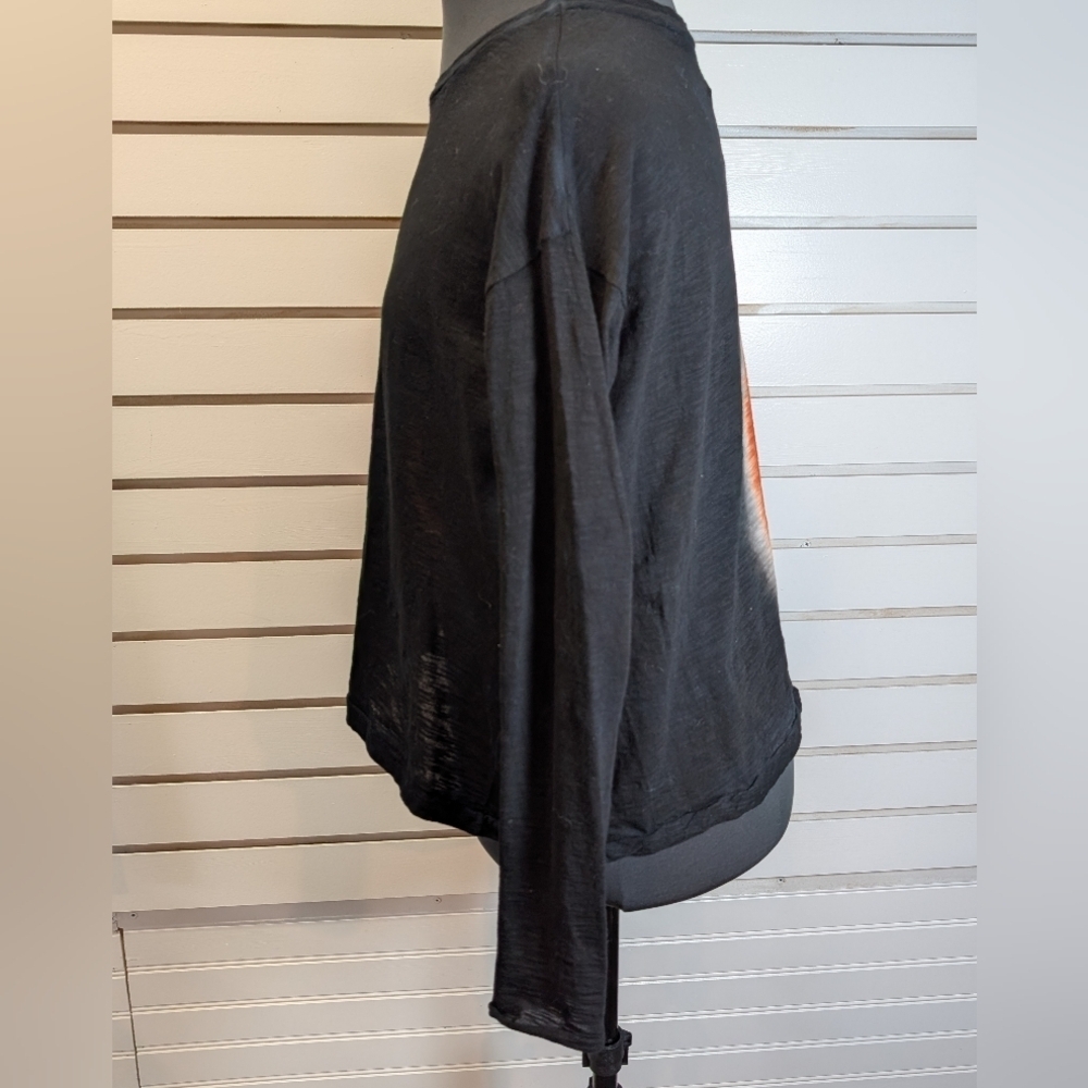 Gilda Midani Long Sleeve Box T-Shirt Flowy Oversized Boho Lightweight Size Xs - Picture 4 of 7